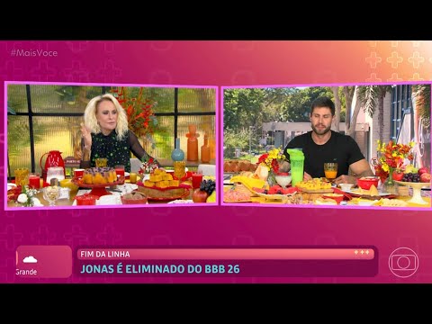 Jonas Bbb26 no Mais Você com Ana Maria Braga  Globo ao vivo 25/03/2026