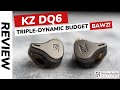 миниатюра 0 Видео о товаре Наушники проводные KZ Audio DQ6 BLACK MIC