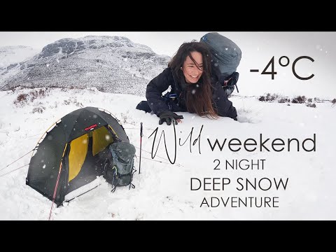 2 Night Deep Snow Adventure • A Solo Mountain Camping Trip