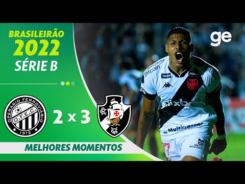 Gols e lances de Operário x Vasco da Gama