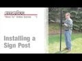 How to Install a U-Channel Sign Post
