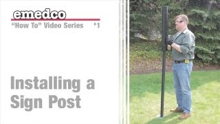 preview picture of video 'How to Install a U-Channel Sign Post | Emedco'