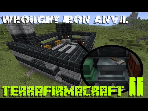 Wrought Iron Anvil! | Minecraft TerraFirmaCraft Ep.11