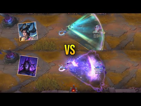 Prestige Mythmaker Cassiopeia vs Spirit Blossom Cassiopeia - Skin Comparison - League of Legends