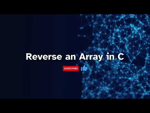 Reverse An Array In C Coding C Tutorial Developer Programming Array