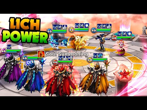 He Confuses Enemies with TRIPLE/QUADRUPLE LICH - Summoners War