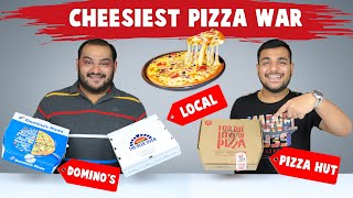 Cheesy Pizza Comparison | Domino's Pizza Vs Pizza Hut Pizza Vs Local Pizza | Viwa Food World