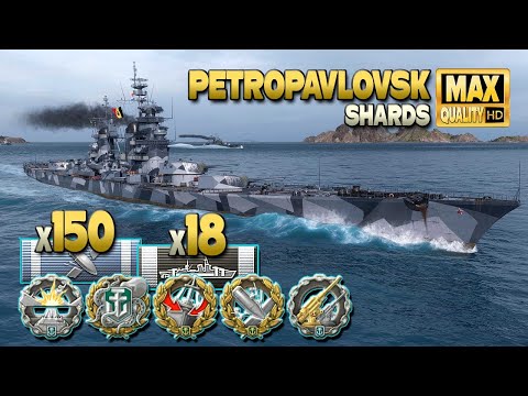 Cruiser Petropavlovsk: Suprising attack on map Shards - World of Warships