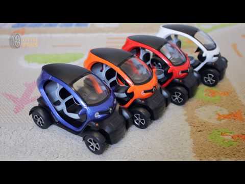 Металлическая машинка Kinsmart 1:18 «Renault Twizy» KT5111D, инерционная / Оранжевый