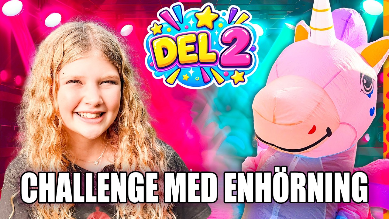 🦄✨ Challenge med en Riktig Enhörning – 10 Hemliga Uppdrag! Del 2 🌈😱