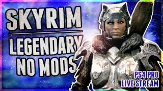Skyrim + 1K SUBS BEARD SHAVE! | Legendary Difficulty - No Mods - Level 53+ | PS4 Pro Gameplay