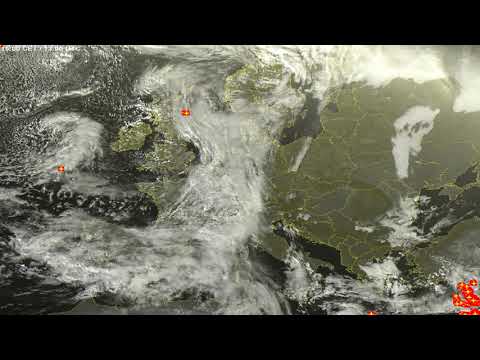 Sat24 lightning video impression for Saturday, October 30, 2021
