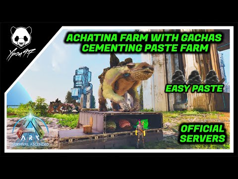 How To Make An Achatina Paste Farm With Gachas - Unlimited Paste Farm | ARK: Survival Ascended