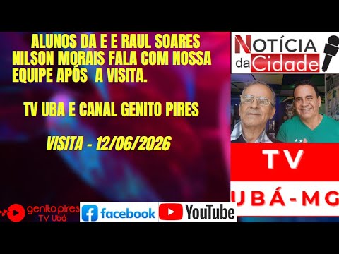 Ubá-MG-"NOTÍCIAS DA COPA" - MUSEU DA COPA RECEBE VISITA DE ALUNOS DA E E RAUL SOARES. NILSON MORAIS.