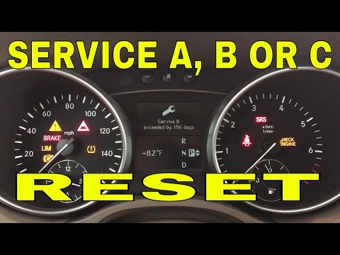 ⚡️How to reset service on Mercedes ML GL 2007, 2008, 2009, 2010, 2011, 2012