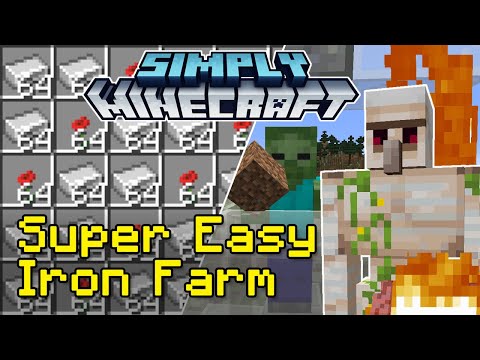 Easy Iron Farm Tutorial | Simply Minecraft (Java Edition 1.17/1.18)