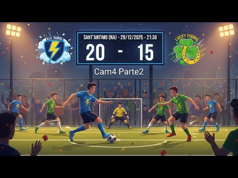 Calcetto 29/12/2025 Blue Thunder vs Lucky Young 20-15 Cam4 Parte2 