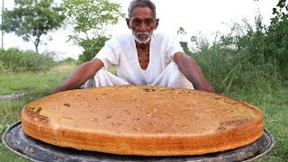 Sponge Cake without Oven | Sponge Cake Recipe Cooking by our grandpa for Orphan kids