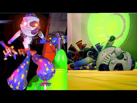 Moon Trying To Control Monty Course Gets Destroyed - Five Nights At Freddy's Security Breach