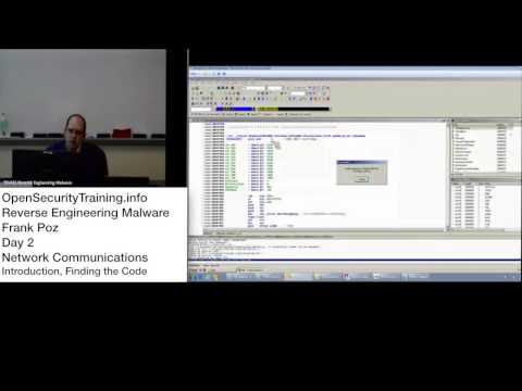 Reverse Engineering Malware Day 2 Part 1: Network Communications - Introduction, Finding the Code