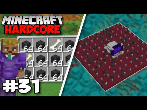 I Made An INSANE WITHER SKULL FARM in Minecraft 1.18 Hardcore (#31)