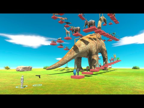 Deadly FPS Parkour Around Brachiosaurus - Animal Revolt Battle Simulator