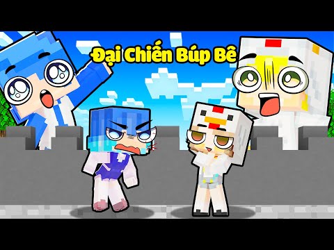 HUY NOOB FIGHTS CRAZY FAN WITH CHICKEN BOWL IN MINECRAFT