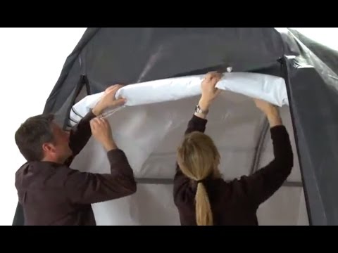 ShelterLogic AutoShelter RoundTop Portable Garage - Sandstone, 20ft.L x 10ft.W x 8ft.H, Model# 62684