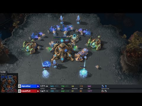 Game highlights of AlphaStar versus Team Liquid’s TLO and MaNa