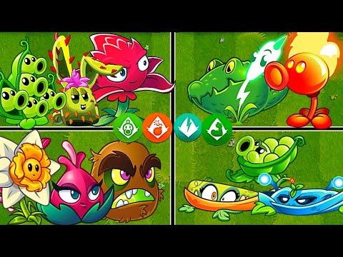 Random 12 Plants Battles - Which Plants Will Win? - PvZ2 Plants vs Plants