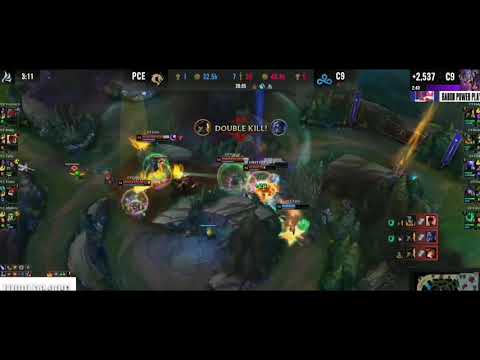 WORLDS 2021 LOL!! C9 Blaber solo adventures!! 1v4 Huuuge Goredrinker proc !!!