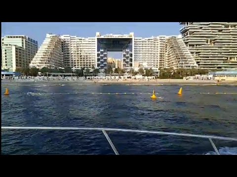 Hotel 🏨 FIVE Palm Jumeirah Dubai view from ⛵