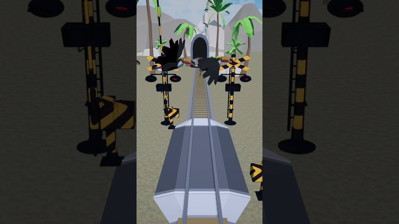 電車が走る踏切アニメ  @yamorin_CH #子供向け #電車 #踏切 #アニメ #railroadcrossing #train　#YAMORIN