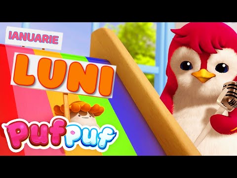 Învață Zilele Săptămânii și Contrariile cu Puf Puf | Cântece Educative pentru Copii