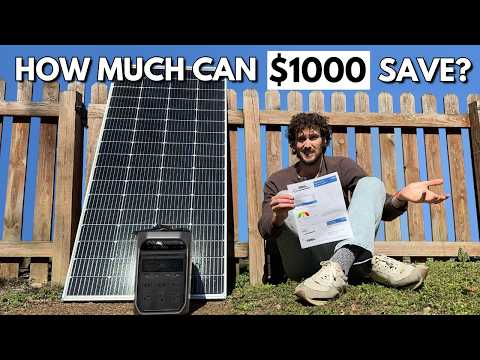 $1,000 Solar Setup vs My Electric Bill