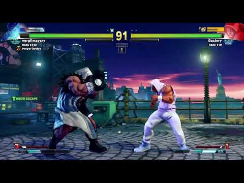 vergilmaycry x Glaciery (ranked 119) Ed x Balrog - Street Fighter V - Capcom - Proper Twelve