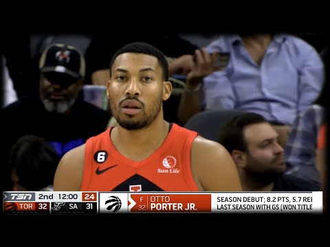 Otto Porter Jr. Makes His Raptors Debut! - Raptors vs Spurs