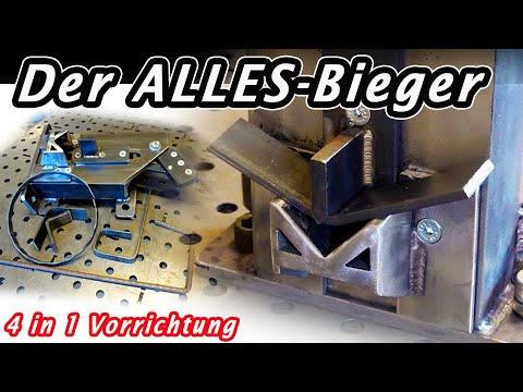 Eine Biege-Vorrichtung die alles kann! Biegen, Runden, Richten, Pressen