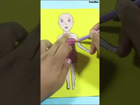 DIY Cute Paper Paper Doll Dressup - YouTube
