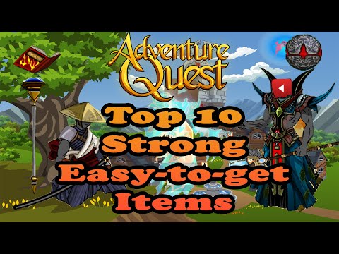 Adventure Quest Top 10 Strong, Easy-to-get Items
