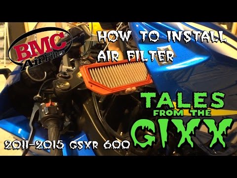 2011-2015 Suzuki gsxr 600 air filter install