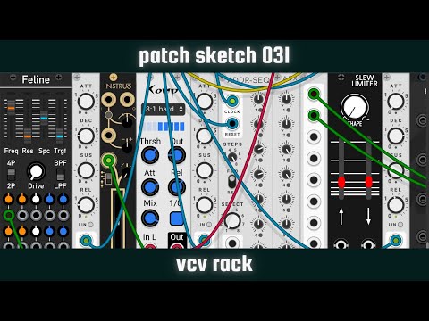 PATCH SKETCH 031 - Yet Another Dark Minimal Drum And Bass Loop [VCV Rack] #Shorts