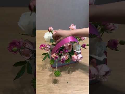 10pcs Denim Style Flower Bouquet Bags