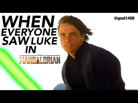 When everyone saw Luke Skywalker in #TheMandalorian