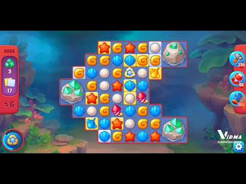 Fishdom. 8968 hard level no boosters and diamonds. 11 moves