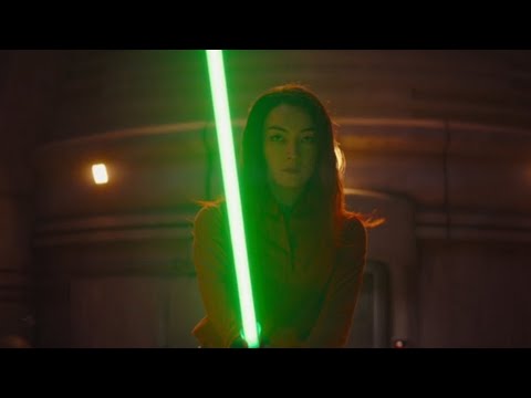 Sabine Wren vs  Shin Hati Lightsaber Battle Sabine Gets Stabbed and Dies | Ahsoka Episode 1 Part 1