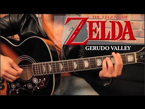 Zelda - Gerudo Valley Tutorial Guitarra + TAB // GUITAR LESSON (HD)