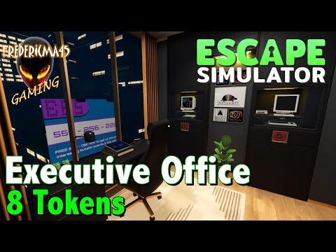 Escape Simulator : EXECUTIVE OFFICE Omega Corporation / 8 Tokens Location (Free Update - NEW ROOM)