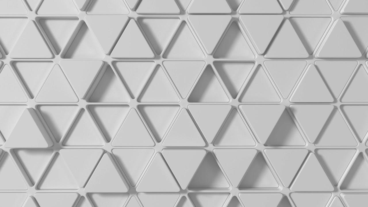 Abstract Geometrical White Triangles Motion / Animation Background | FREE Geometrical 3D Triangles