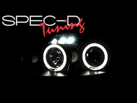 SPECDTUNING DEMO VIDEO: 2001-2005 MAZDA MIATA MX5 HALO PROJECTOR HEADLIGHTS